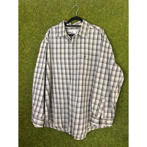 Carhartt Mens Plaid Work Shirt Cotton Heavy Duty Button Down Size 2XL - Picture 3 of 9